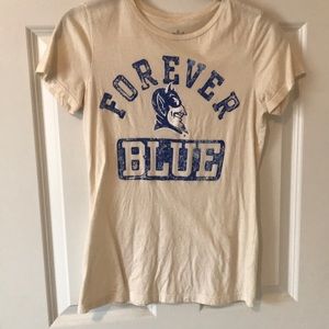 Cream Duke Blue Devils Tee EUC
